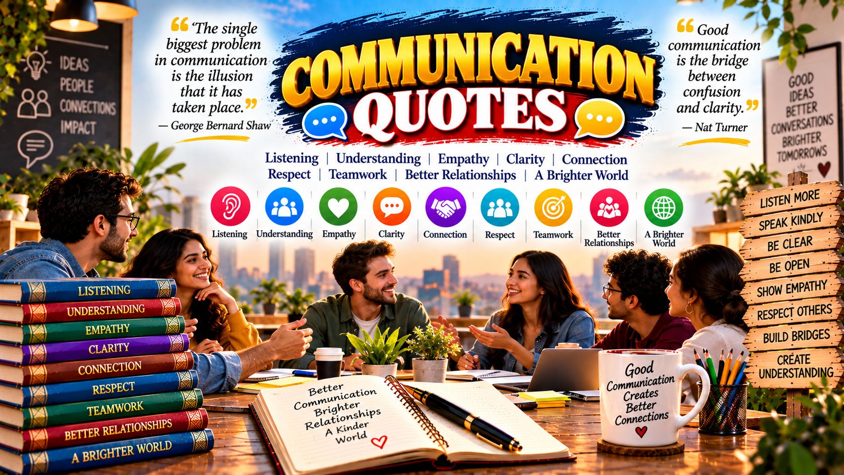 Communication Quotes - 200 Best Quotes About Listening and Speaking Communication Quotes thumbnail - 200 best quotes about listening, speaking, words and conversation | WebFunFacts