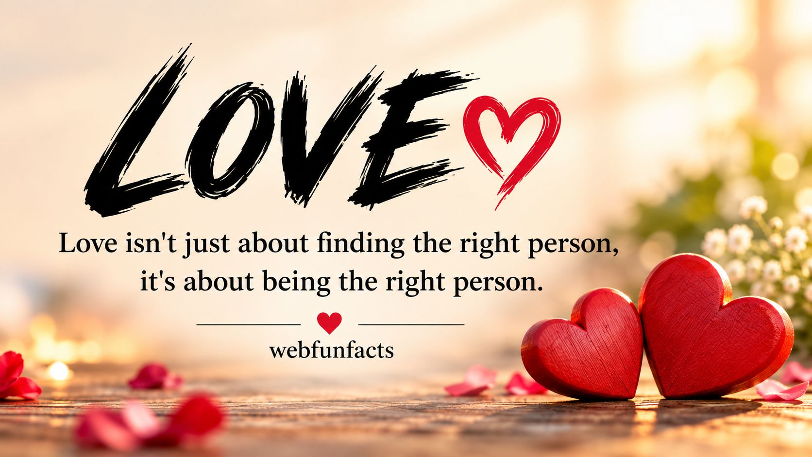 Love Isn't Just About Finding the Right Person, It's About Being the Right Person — WebFunFacts | Quote of the Day, 5 October 2026