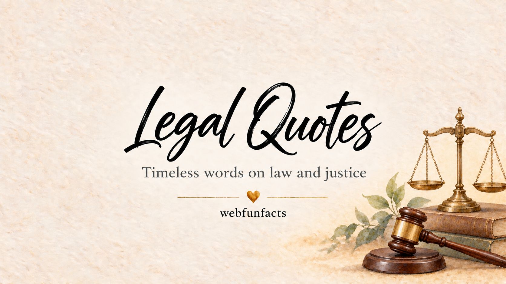Legal Quotes - 200 Best Quotes on Law and Justice Legal quotes thumbnail with watercolour brass scales of justice and wooden gavel - 200 best quotes about law, justice and lawyers | WebFunFacts