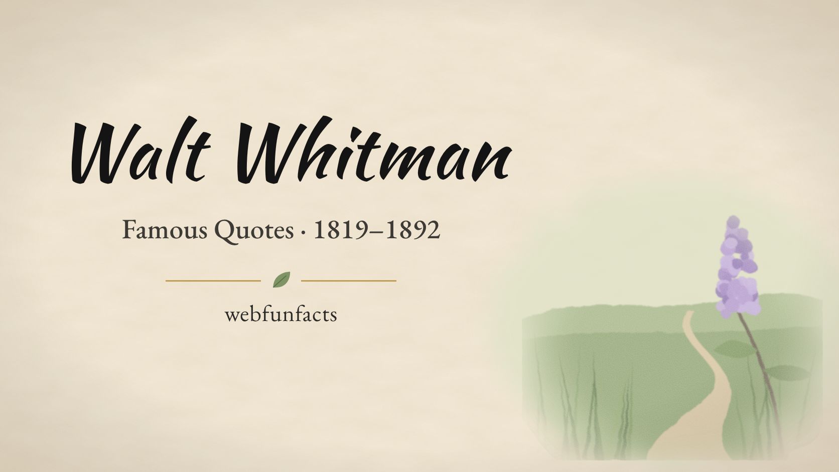 Walt Whitman Quotes