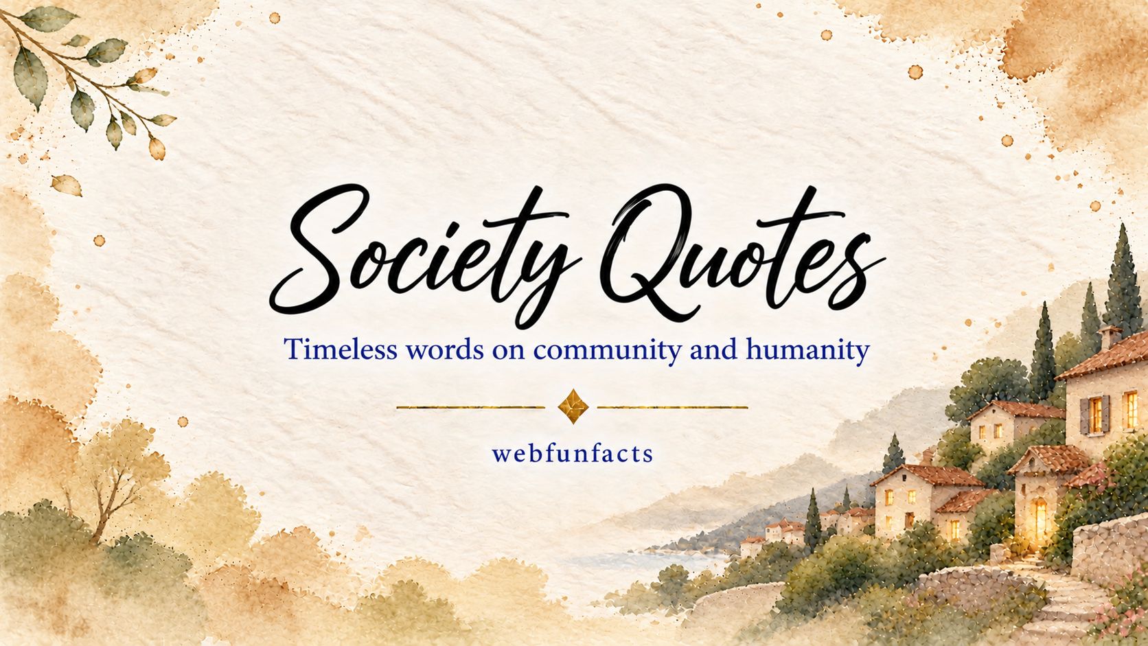 Society Quotes – 200 Famous Quotes on Community, Justice & Humanity Society quotes thumbnail with famous quotes about community, justice and humanity | WebFunFacts