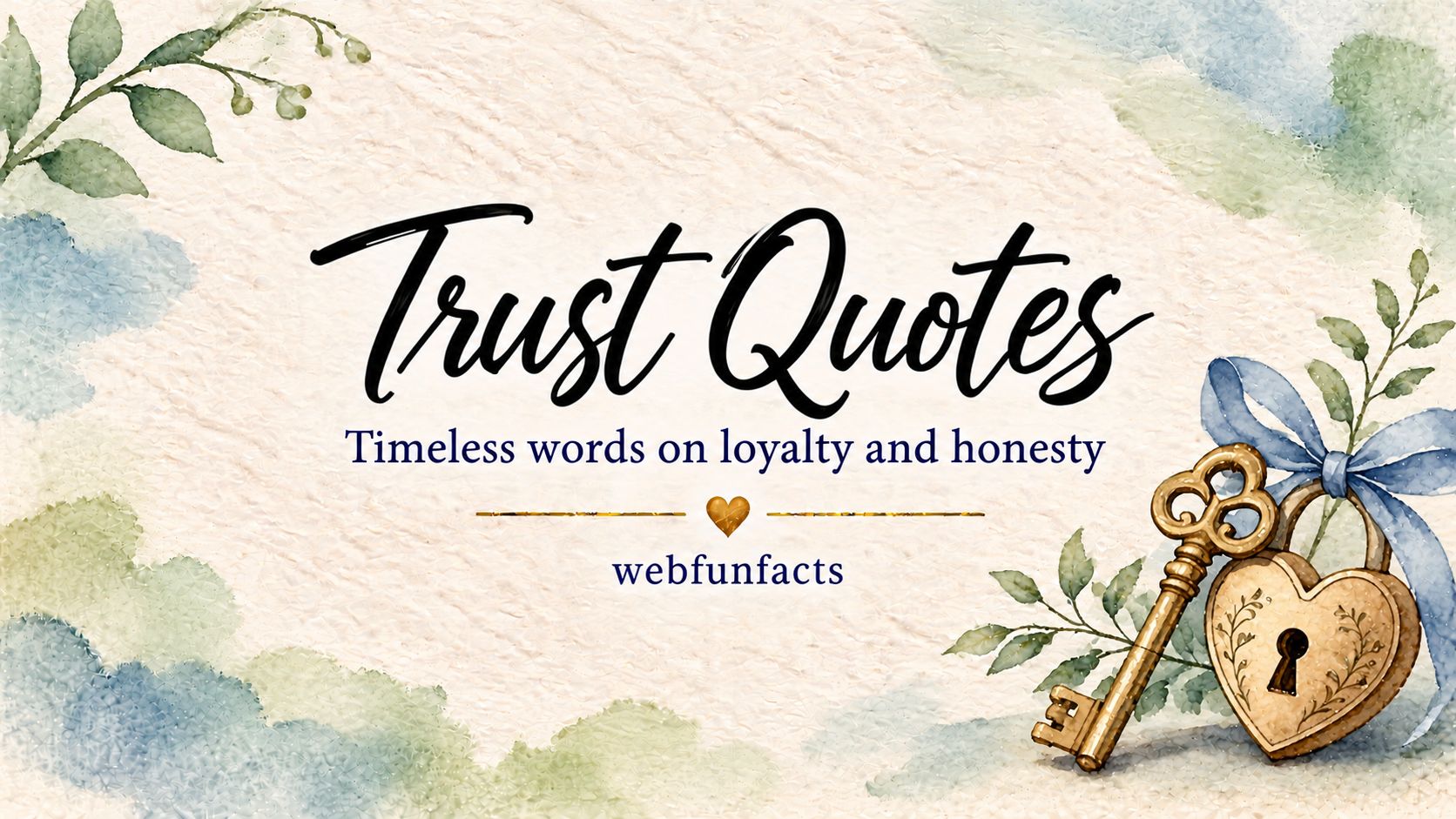 Trust Quotes – 200 Famous Quotes on Honesty, Loyalty & Relationships Trust quotes thumbnail with famous quotes about trust, honesty, loyalty and relationships | WebFunFacts
