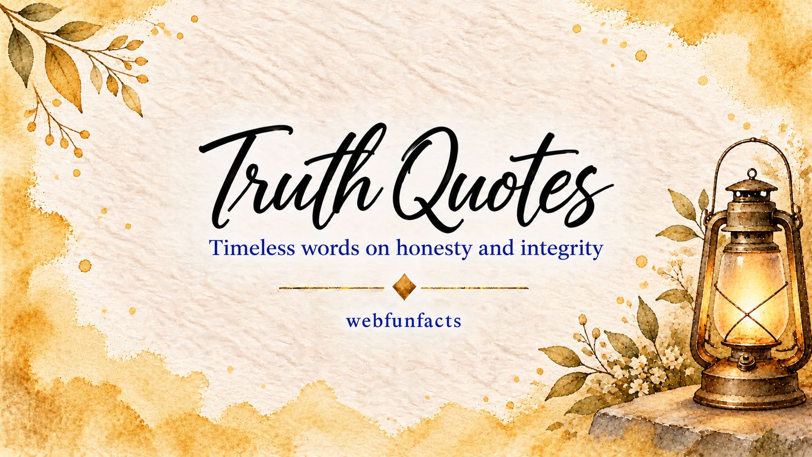 Truth Quotes – 200 Famous Quotes on Honesty & Integrity Truth quotes thumbnail with famous quotes about honesty, integrity and seeking the truth | WebFunFacts