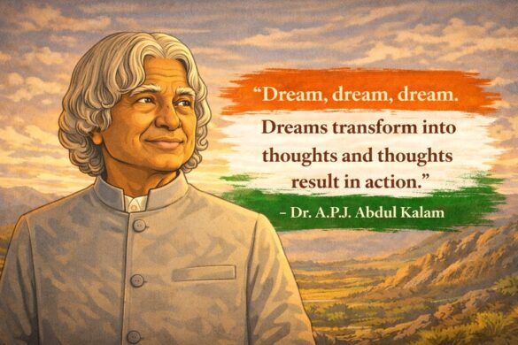 Timeless Abdul Kalam quote sharing life lessons and wisdom.