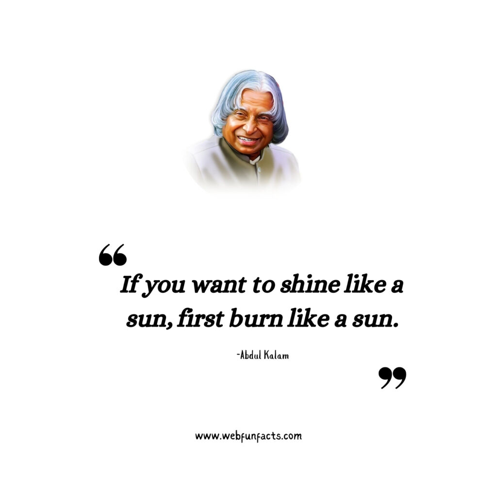 APJ Abdul Kalam inspirational quotes
