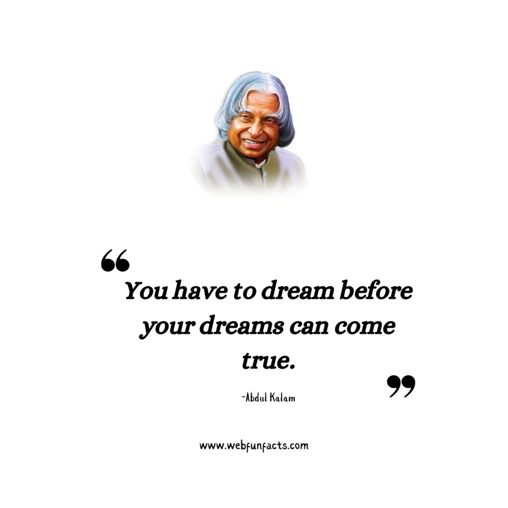 abdul kalam quotes for success
