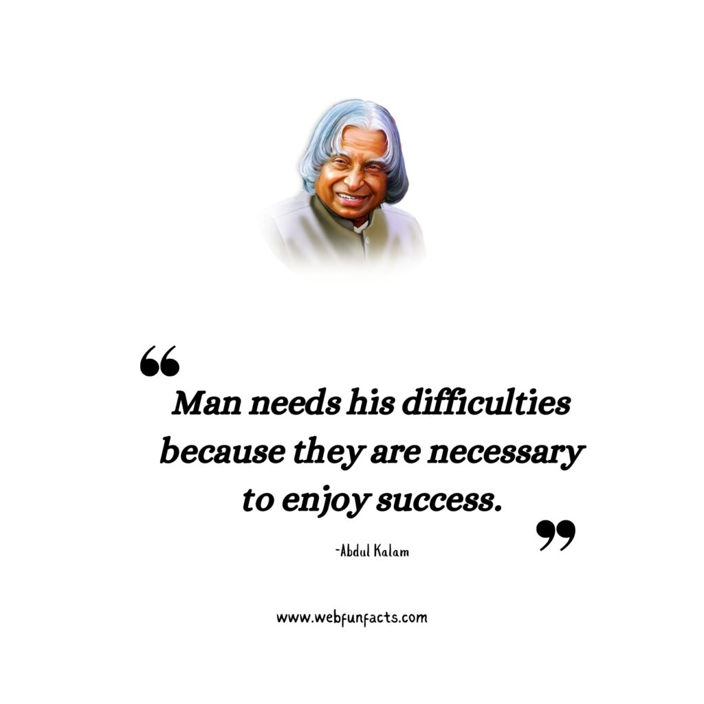 Abdul Kalam quotes on life
