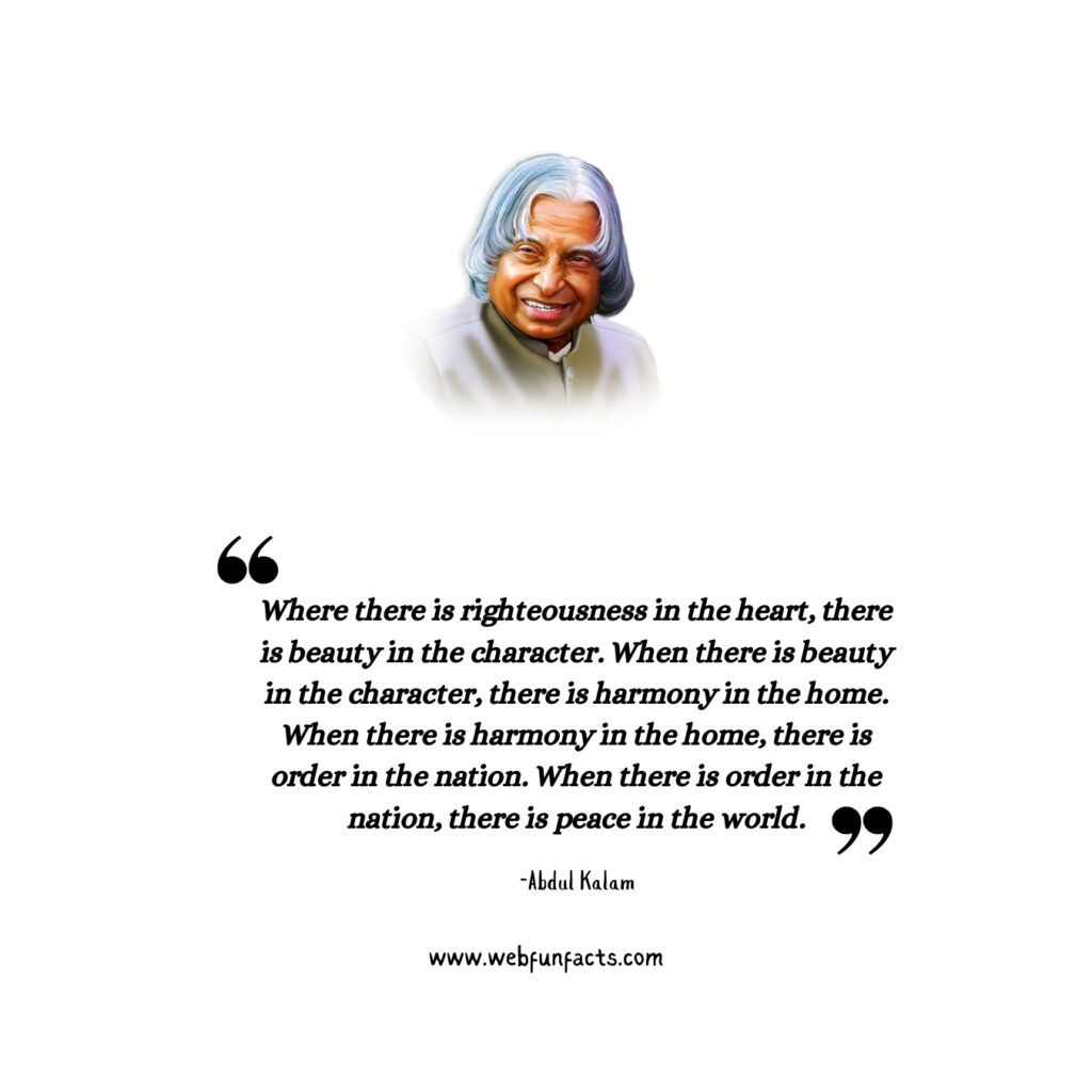 Abdul Kalam quotes for students