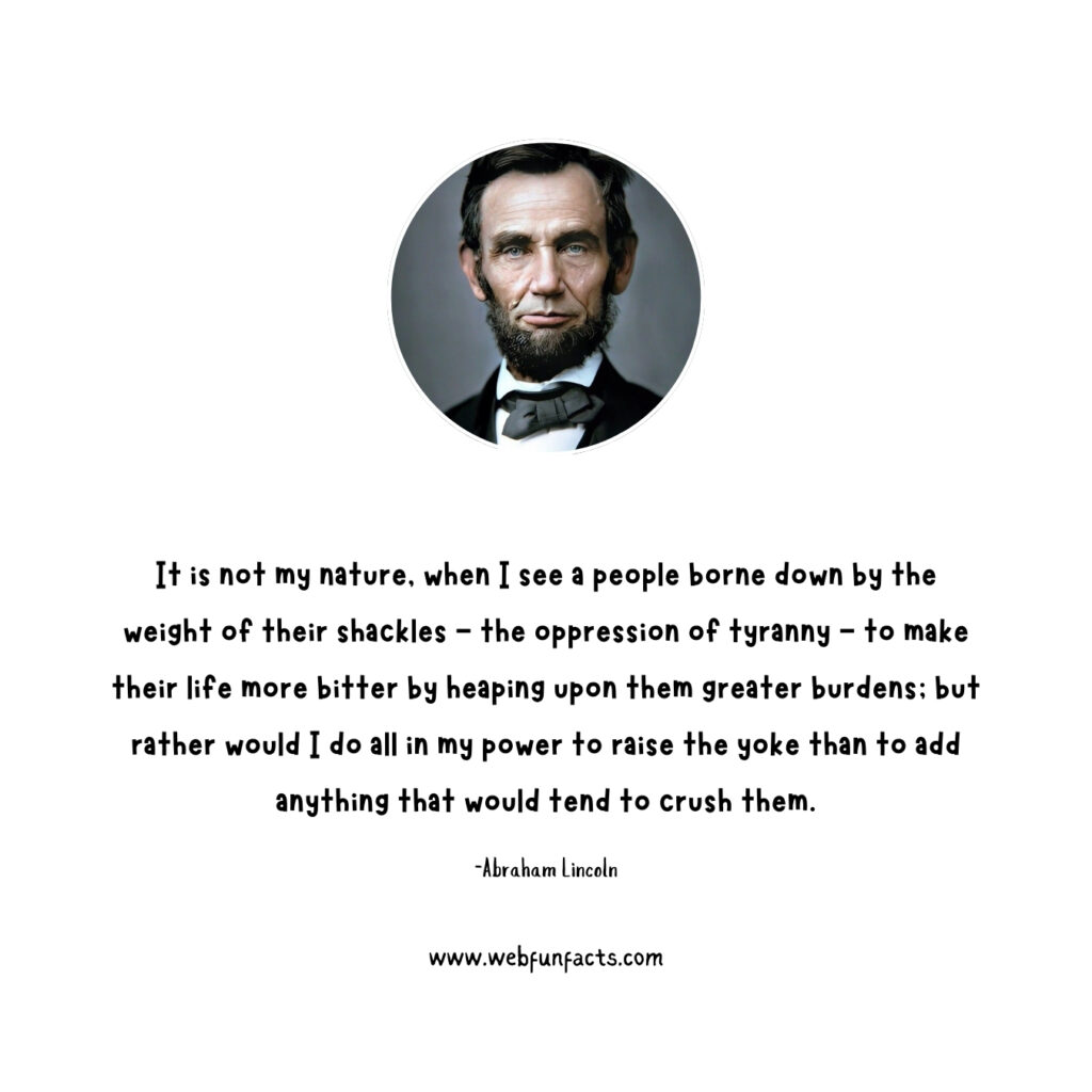 abraham lincoln on slavery quotes