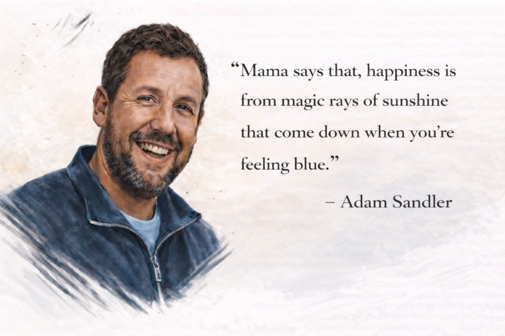 Adam Sandler quotes about family, friendship, and love