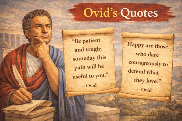 Ovid inspirational quote on life wisdom.