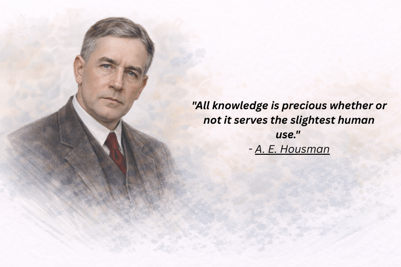 Famous A. E. Housman quotes from A Shropshire Lad on life and loss