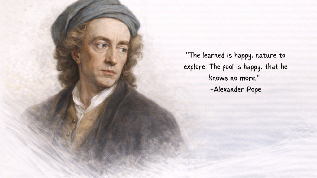 Alexander Pope quotes on pride, humility, and reason
