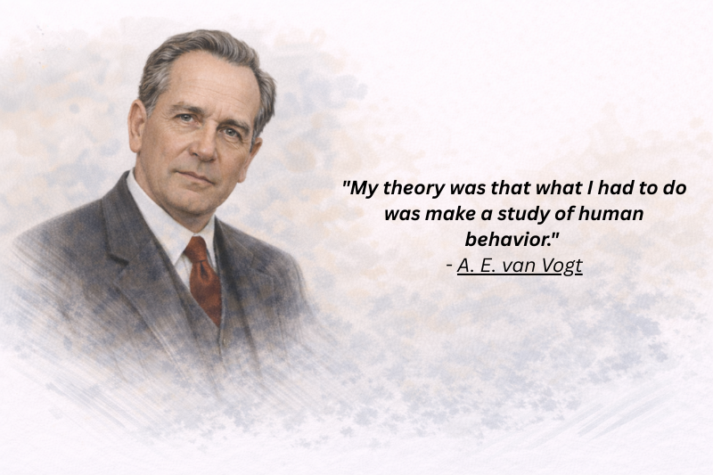 A. E. van Vogt quotes about evolution and human intelligence
