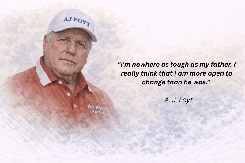 A. J. Foyt racing at the Indianapolis 500 showcasing legendary American motorsports champion