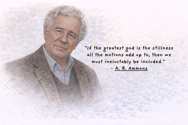 A. R. Ammons Quotes on nature, change, and poetic insight