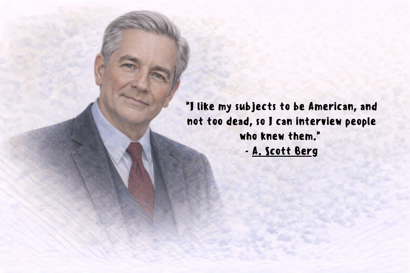 A. Scott Berg Quotes on writing craft, historical insight, and narrative nonfiction