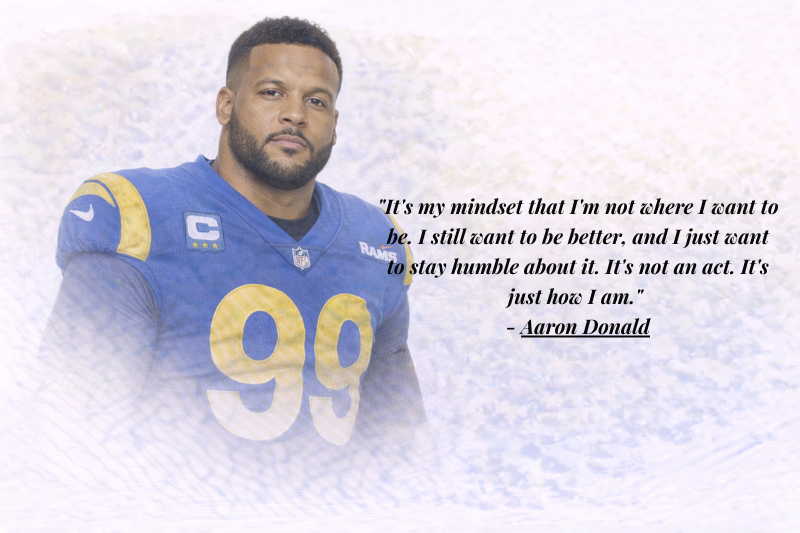 Aaron Donald sports motivation quotes for winners