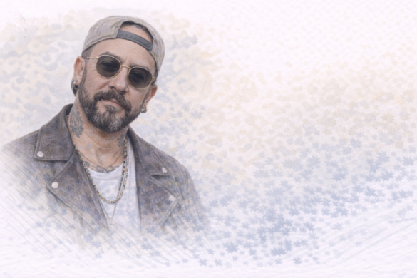 A. J. McLean performing with the Backstreet Boys during live concert in the United States