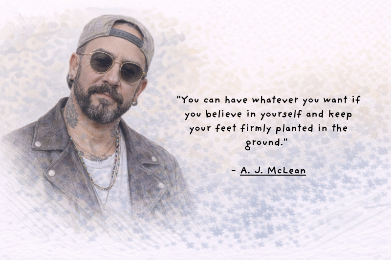 A. J. McLean performing live with the Backstreet Boys in the United States