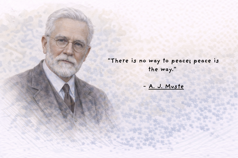 A. J. Muste historic photograph featured in social justice quotes article