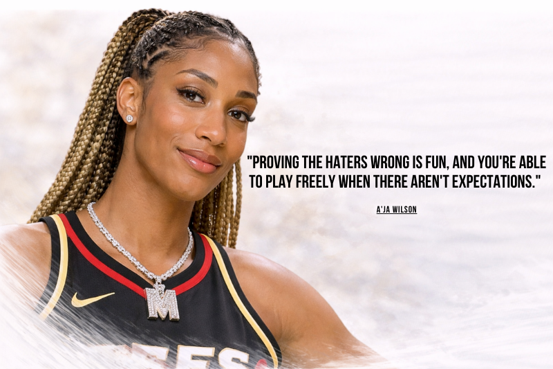 Inspirational A'ja Wilson quotes for young athletes