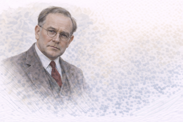 A. J. P. Taylor portrait featured in A. J. P. Taylor Quotes article on history, war, and political analysis