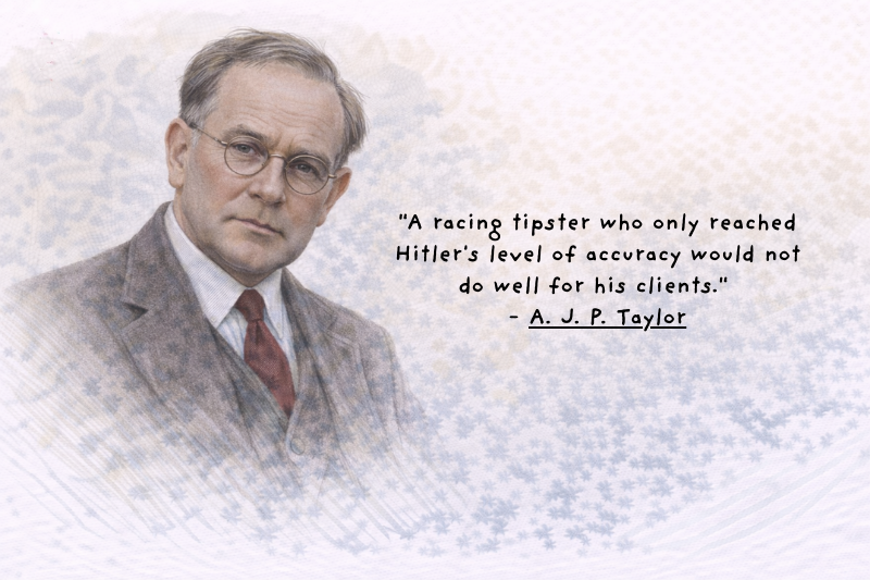 A. J. P. Taylor historian image featured in quotes on war and diplomacy