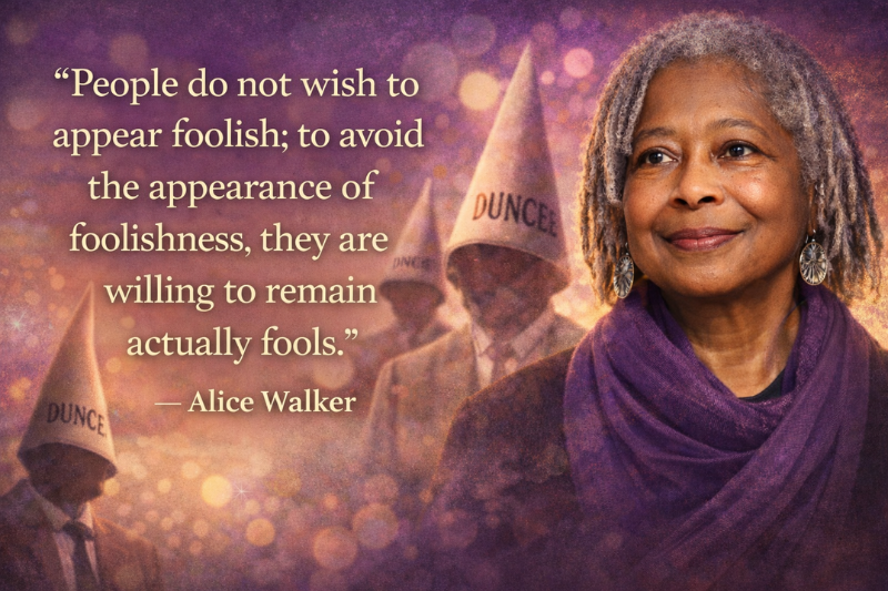 Motivational Alice Walker quote for personal growth