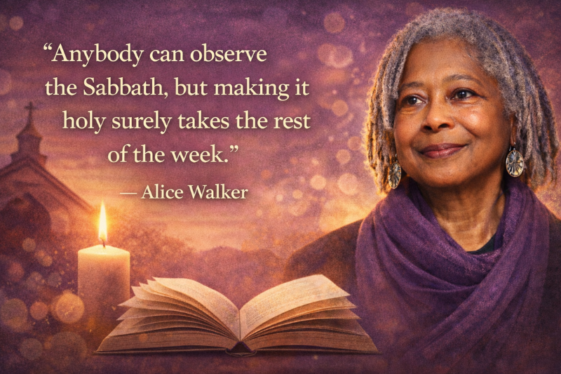 Alice Walker quote on meditation and creativity