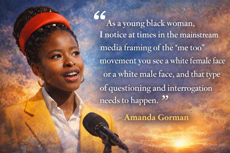 Amanda Gorman powerful poetry quote from The Hill We Climb