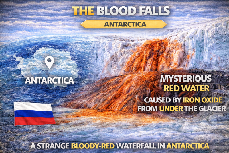 Blood Falls Antarctica revealing hidden scientific facts