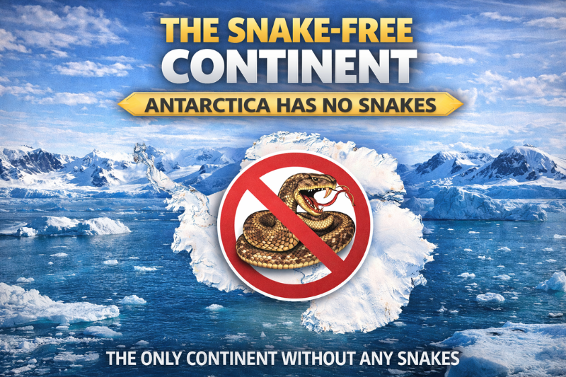 Antarctica snake free continent highlighting wildlife facts