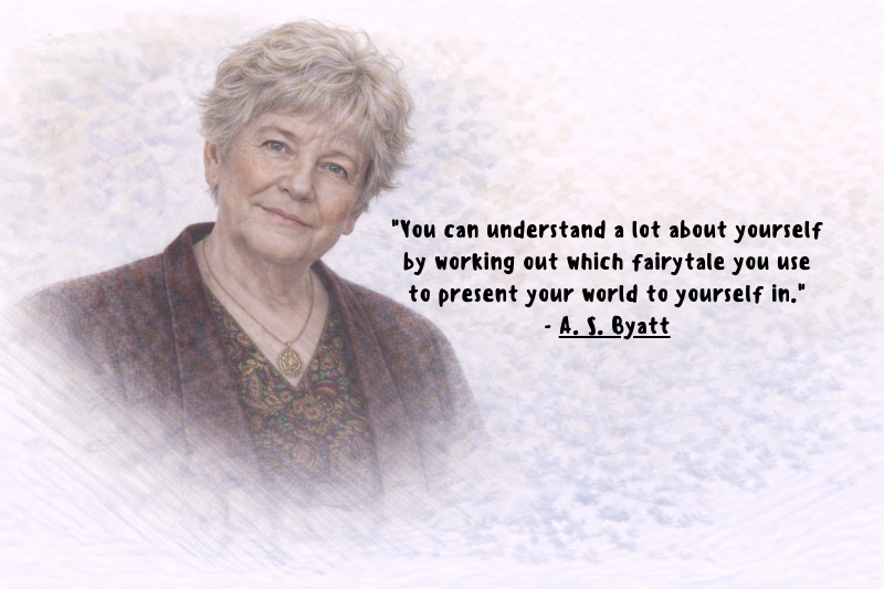 A. S. Byatt Quotes exploring identity, memory, and the power of books
