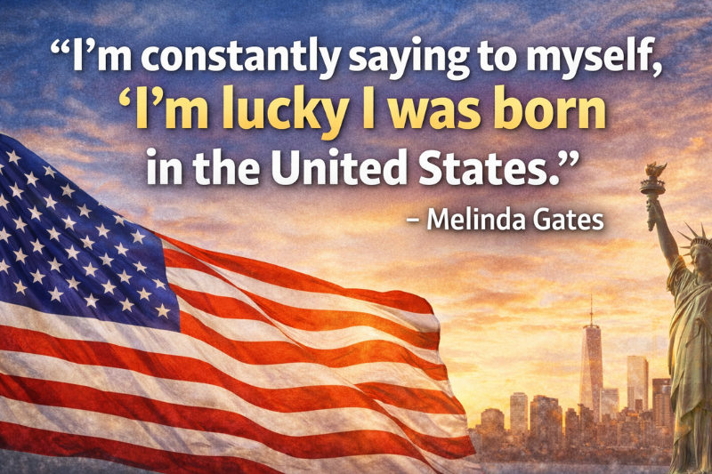 Inspirational Melinda Gates quote about leadership, empowerment, and making a global impact