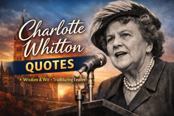 Charlotte Whitton inspirational quotes on leadership, resilience, and women’s equality