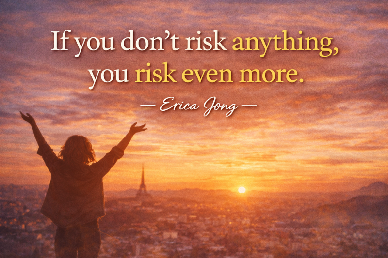 Famous Erica Jong quote on feminism, love, and independence.