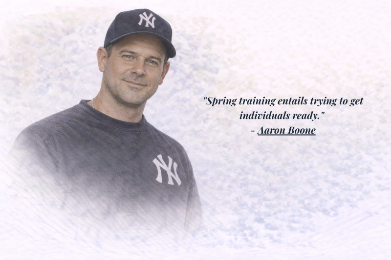 Aaron Boone baseball quotes on perseverance and team culture