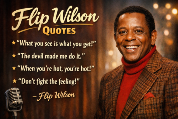 Flip Wilson smiling portrait with famous funny and inspirational quotes from The Flip Wilson Show