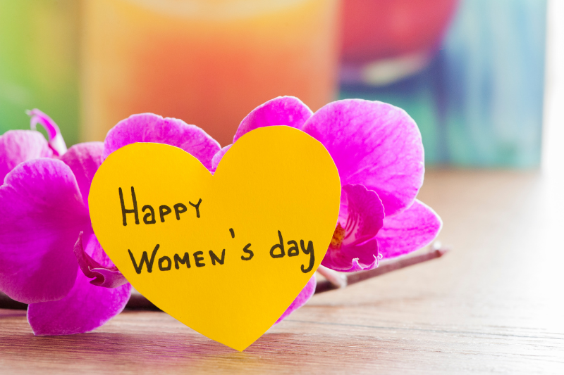 Women’s Day celebration image with motivational quotes