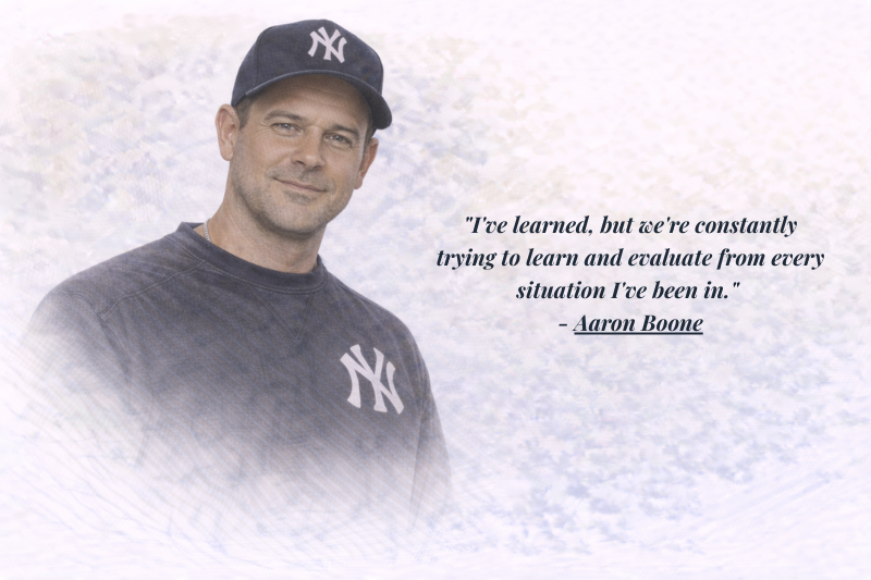Aaron Boone leadership quotes from MLB manager career