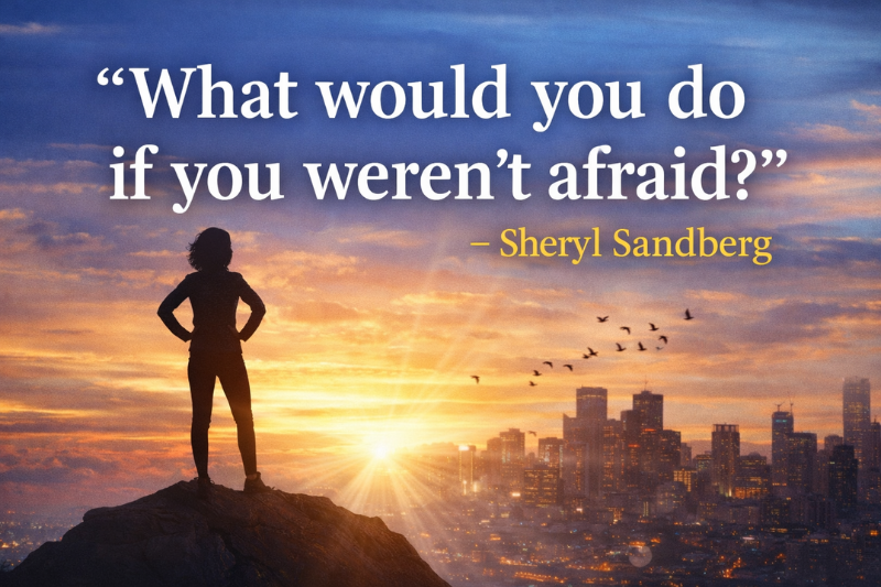Sheryl Sandberg quote about making bold career moves