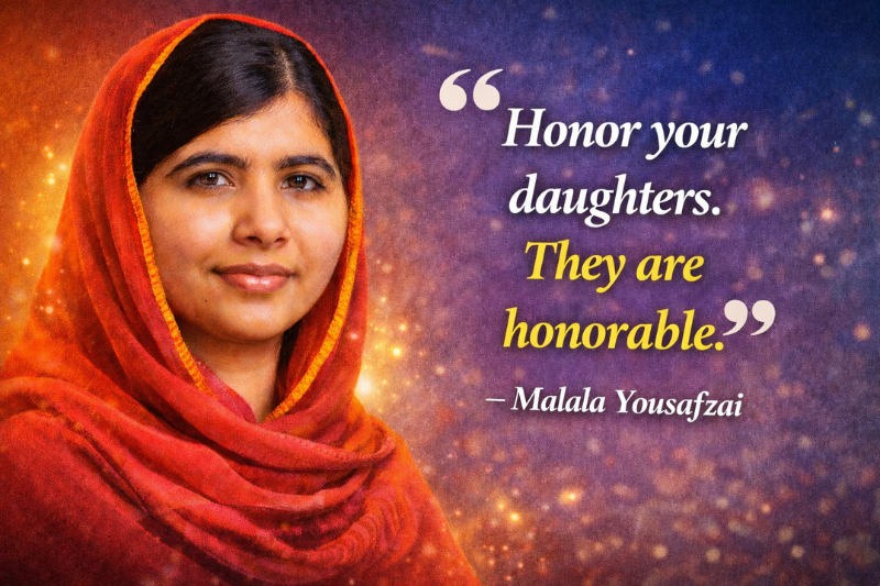 Malala Yousafzai inspirational words for young girls