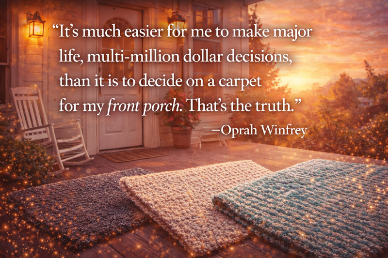 Encouraging Oprah Winfrey quote about mindset and positivity