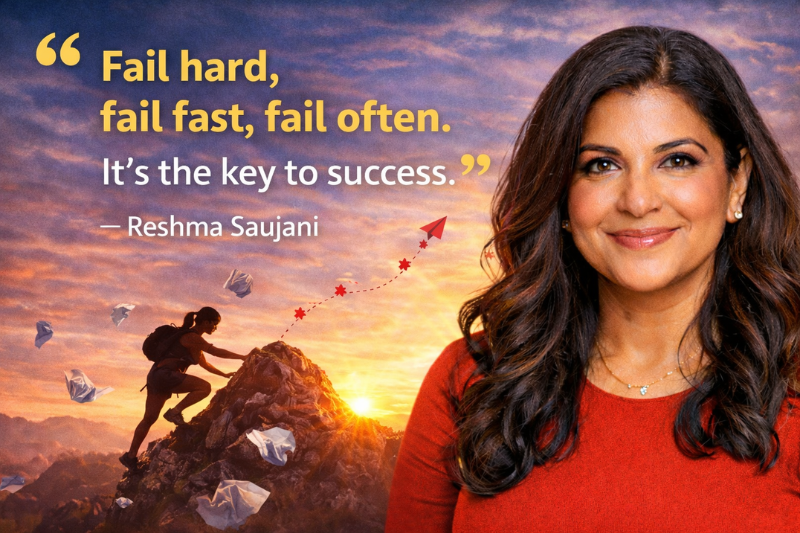 Powerful Reshma Saujani quote about taking risks
