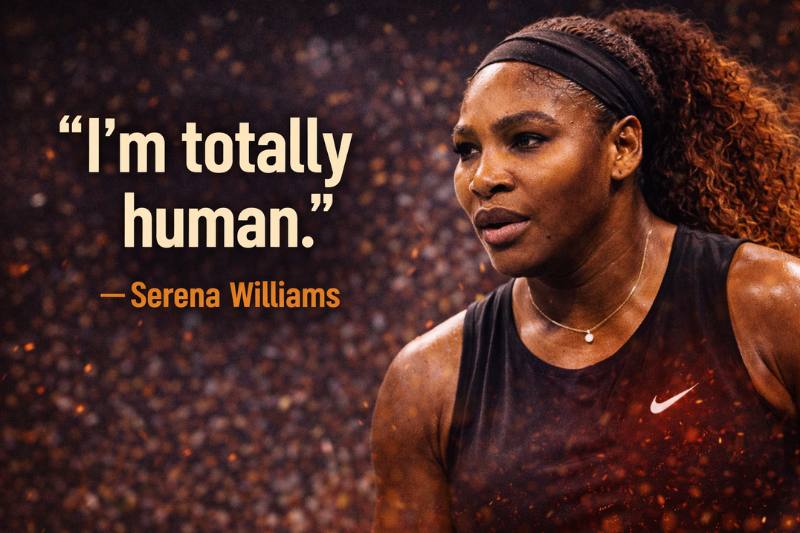 Serena Williams famous quote about never giving up