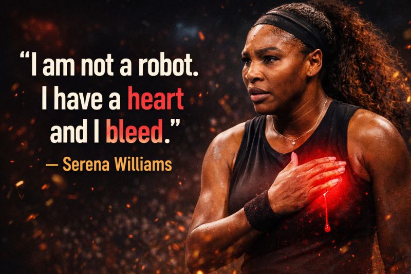 Inspirational Serena Williams quote about confidence and self-belief