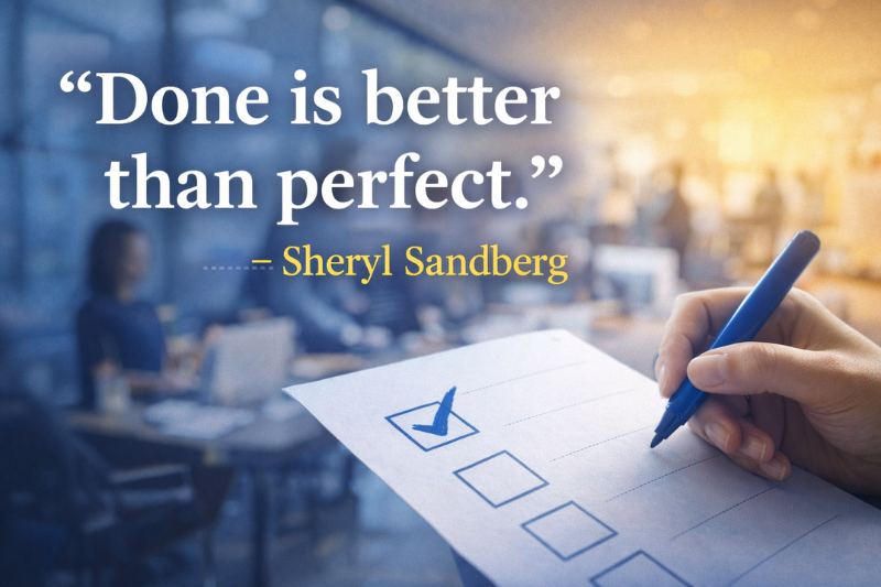 Motivational Sheryl Sandberg quote about success and ambition