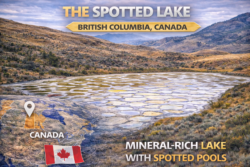 Spotted Lake Canada mineral pools highlighting amazing Earth facts