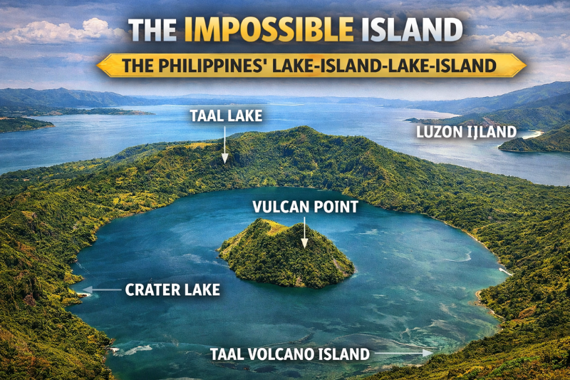 Taal Volcano impossible island presenting rare geographic facts